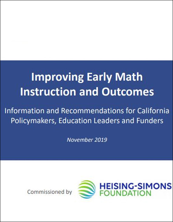 Improving Early Math Instruction and Outcomes