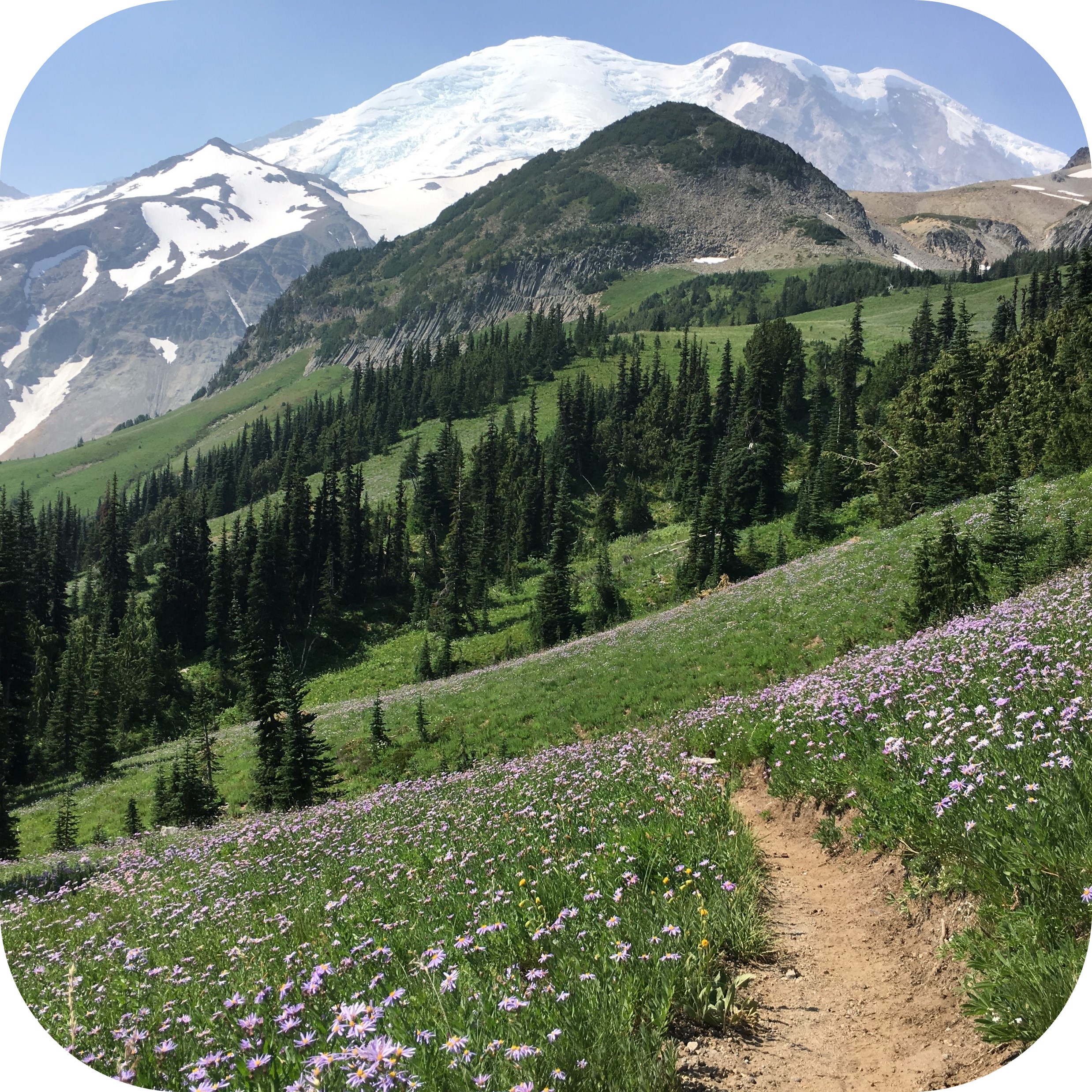 Mountain hike photo