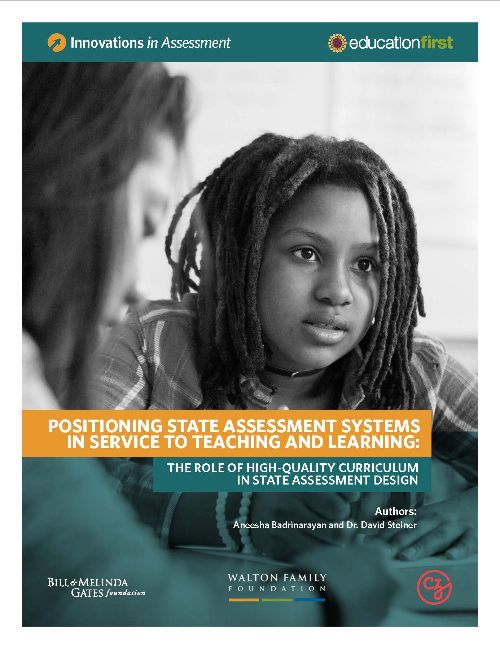 positioning state assessment systems in service to teaching and learning