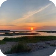 sunset over Cape Cod