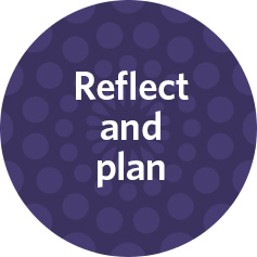 reflect and plan